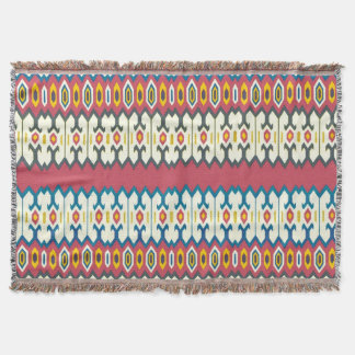 Balkan-Volkskunst-Rauten-Muster-Wurfs-Decke Decke