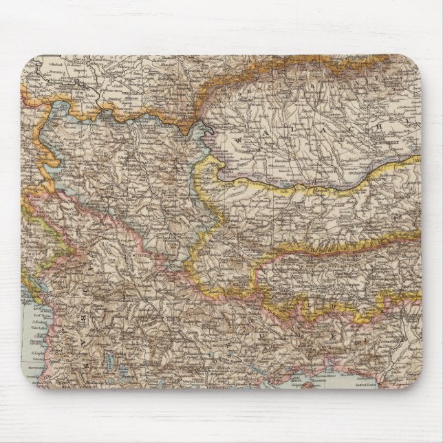 Balkanhalbinsel 4 mousepad (Vorne)