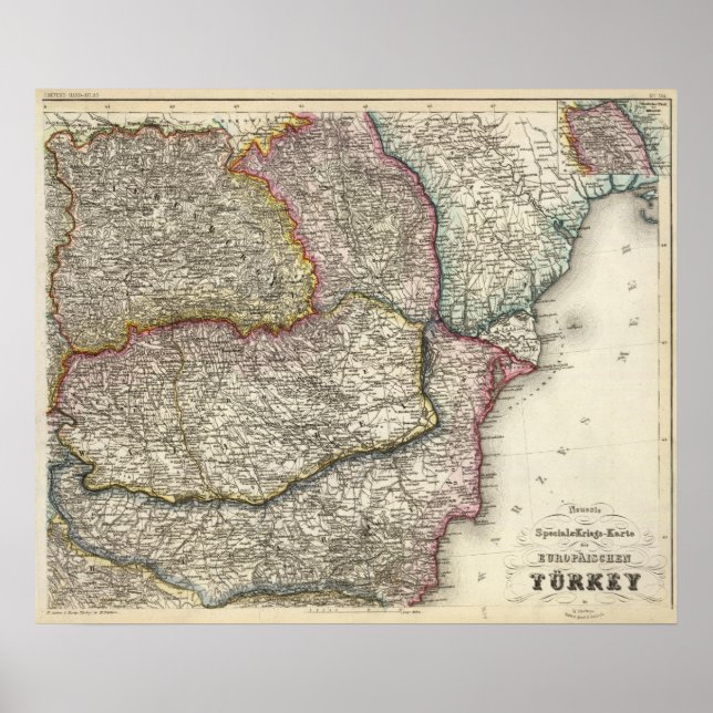 Balkanhalbinsel, Bulgarien Poster (Vorne)