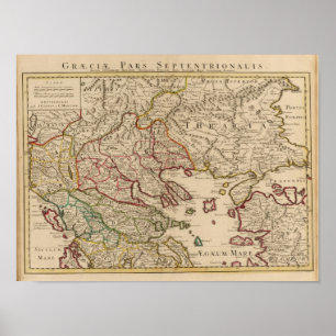 Balkanhalbinsel, Griechenland, Mazedonien 3 Poster