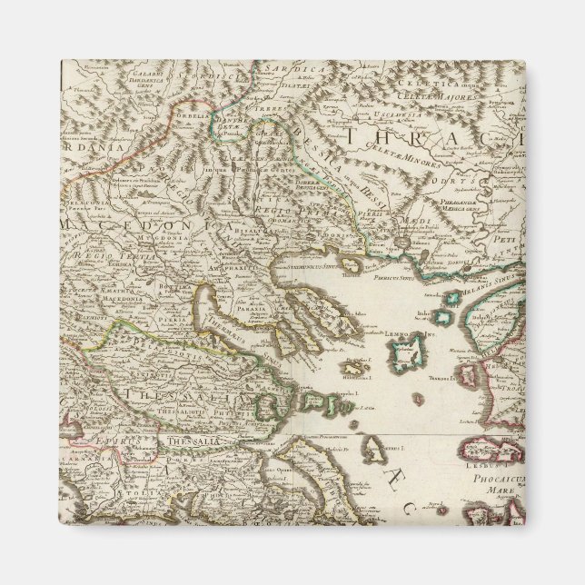 Balkanhalbinsel, Griechenland, Mazedonien Magnet (Vorne)