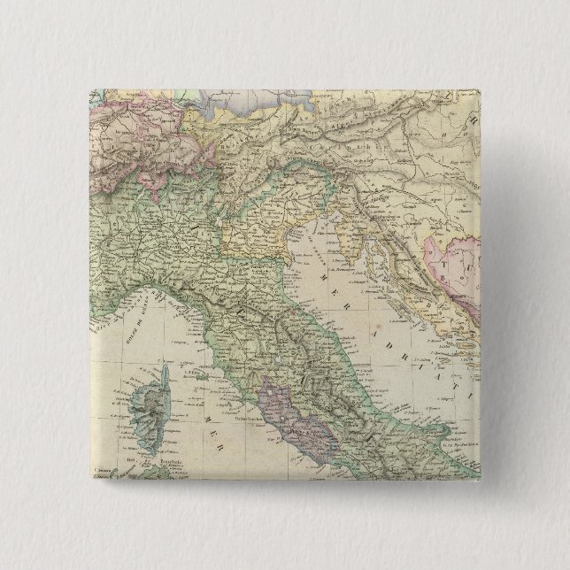 Balkanhalbinsel, Italien, Slowenien Button (Vorderseite)
