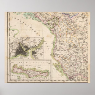 Balkanhalbinsel, Türkei, Albanien Poster