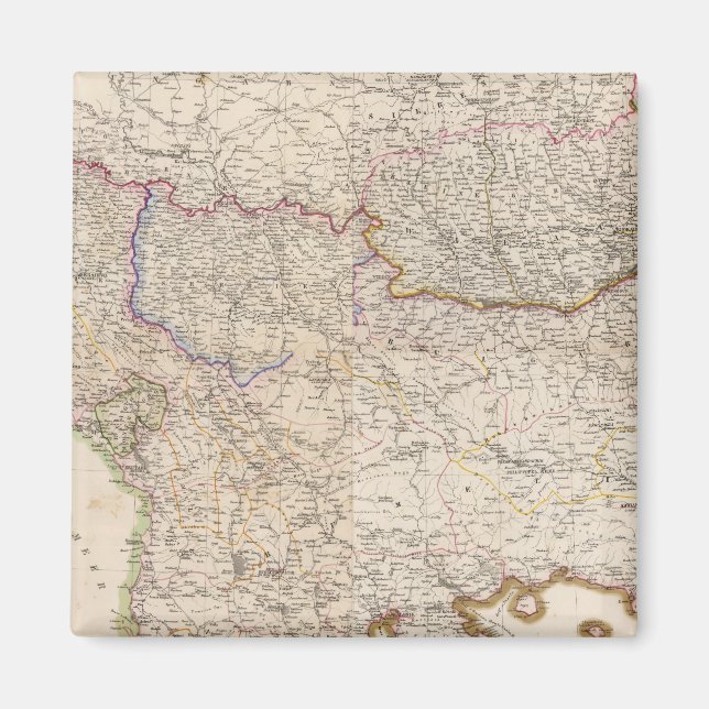 Balkanhalbinsel, Türkei Magnet (Vorne)