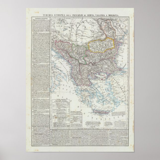 Balkanhalbinsel, Türkei, Serbien, Europa Poster (Vorne)