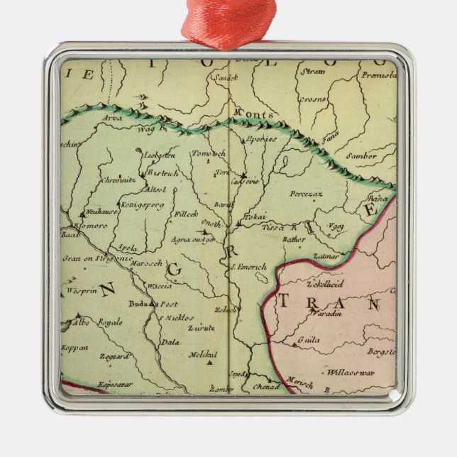 Balkanhalbinsel, Ungarn, Rumänien 2 Silbernes Ornament (Vorne)