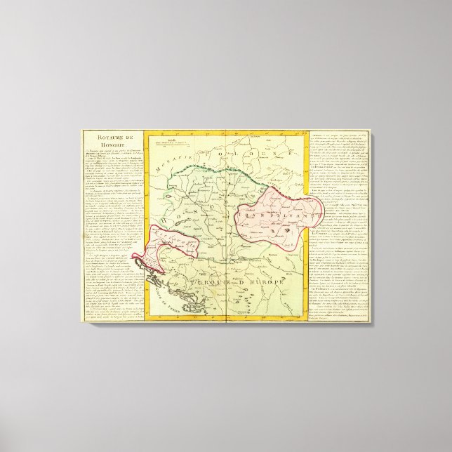 Balkanhalbinsel, Ungarn, Rumänien Leinwanddruck (Vorderseite)