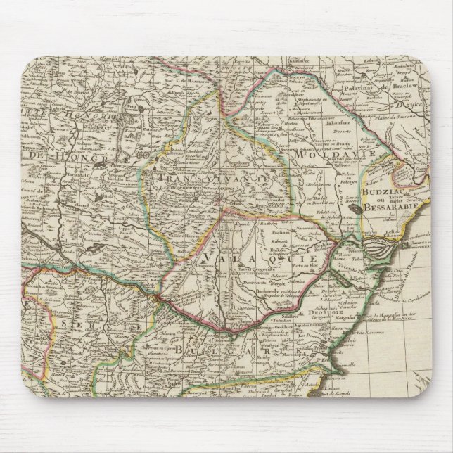 Balkanhalbinsel, Ungarn, Rumänien Mousepad (Vorne)