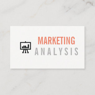Balkendiagramm / Marketing Visitenkarte