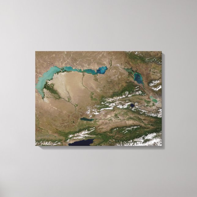 Balkhash-See in Ostkasachstan Leinwanddruck (Vorderseite)