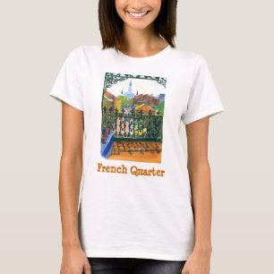 Balkon im französischen Viertel, französisches Vie T-Shirt
