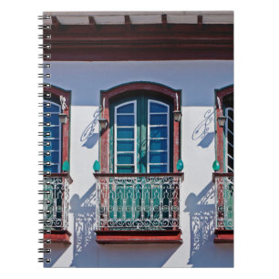 Balkone an der Fassade in Diamantina, Minas Gerais Notizblock