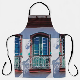 Balkone an der Fassade in Diamantina, Minas Gerais Schürze