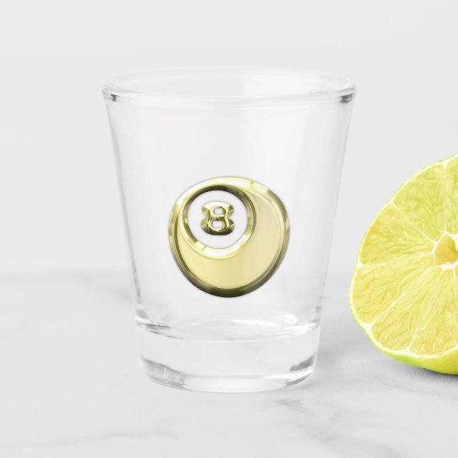 Ball acht schnapsglas (Vorderseite)