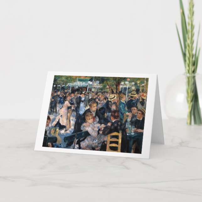 Ball am Moulin de la Galette, Auguste Renoir Karte (Vorderseite)