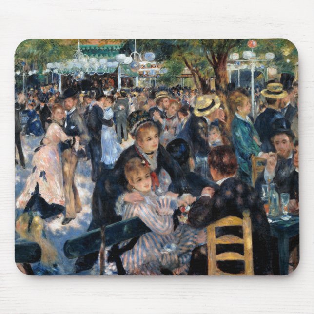 Ball am Moulin de la Galette, Auguste Renoir Mousepad (Vorne)