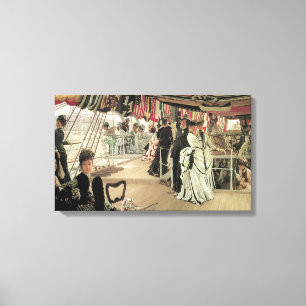 Ball an Bord von James Tissot, Viktorianische Kuns Leinwanddruck