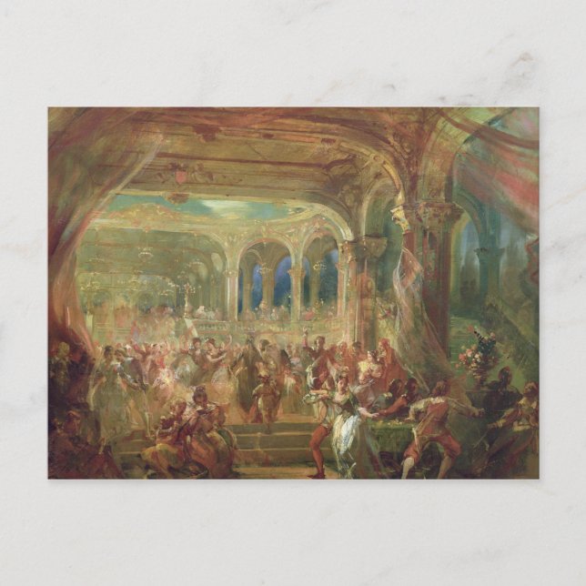 Ball an der Oper de Paris Postkarte (Vorderseite)