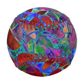 Ball Baseball Abstraktes Hartglas