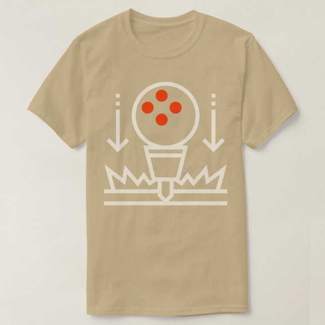 Ball Bearing farbige Punkte T-Shirts (Design vorne)