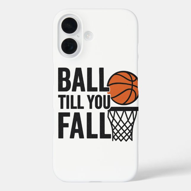 Ball bis zum Fall - Basketball-Handy-Hintergrundbi Case-Mate iPhone Hülle (Rückseite)