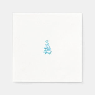 Ball Blue, Medium Turquoise Dekoration Serviette