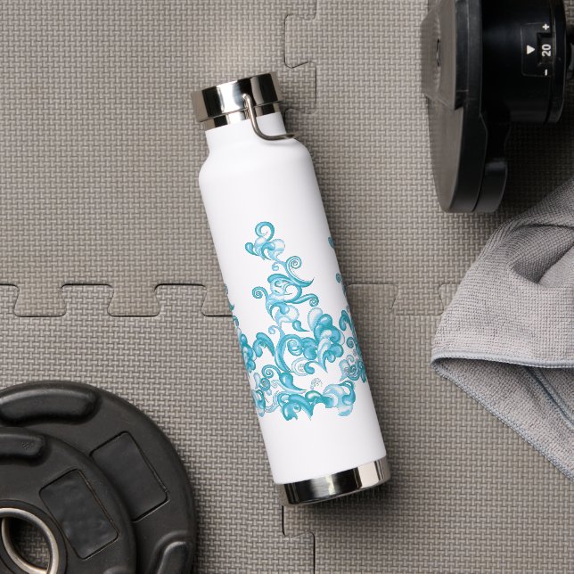 Ball Blue, Medium Turquoise Dekoration Trinkflasche (Fitnessstudio)