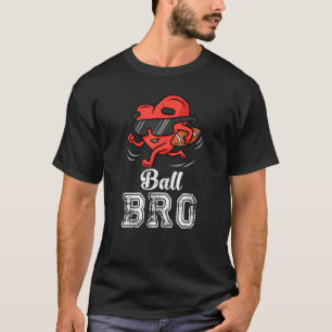 Ball Bro Heart American Football Bruder Valentin T-Shirt