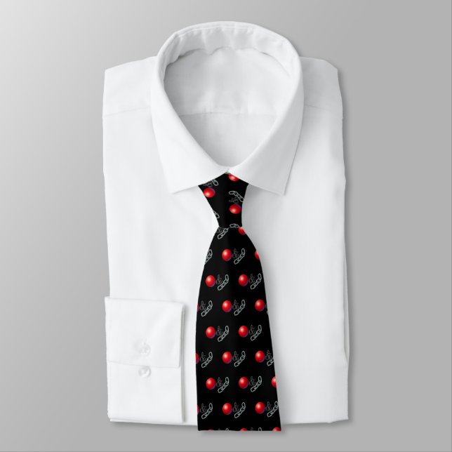 Ball & Chain Rebus Neck Tie Krawatte (Gebunden)