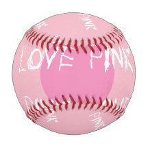Ball des Baseballs love pink