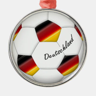 Ball des FUSSBALLS DEUTSCHLANDS Nationalelf 2014 Silbernes Ornament