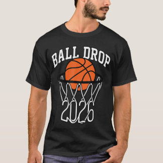 Ball Drop 2026 Basketball New Year boy T-Shirt