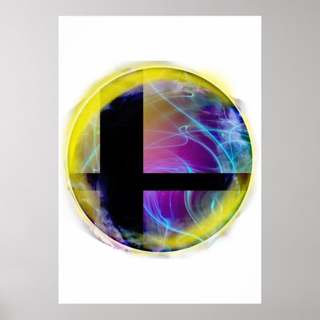 Ball-Emblem aus Super Smash Bros zerschlagen Poster (Vorne)