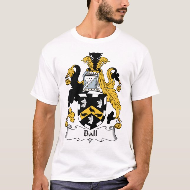 Ball-Familienwappen T-Shirt (Vorderseite)