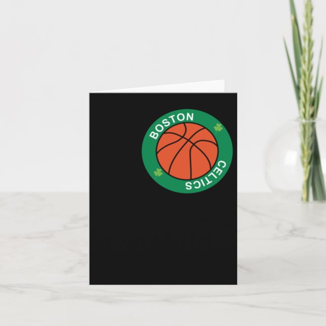 Ball für den Boston Celtics Basketball Te Karte (Vorderseite)