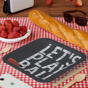 Ball Geboren spielen, zu gewinnen Pappteller