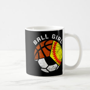 Ball Girl Funny Softball Basketball Basketball Spi Kaffeetasse