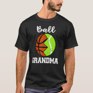 Ball Grandma Basketball Tennisspieler Oma T-Shirt