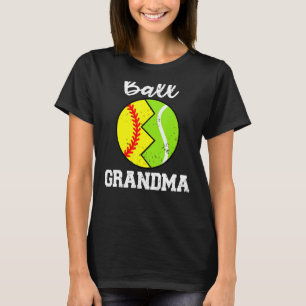 Ball Grandma Softball Tennisspieler Oma T-Shirt