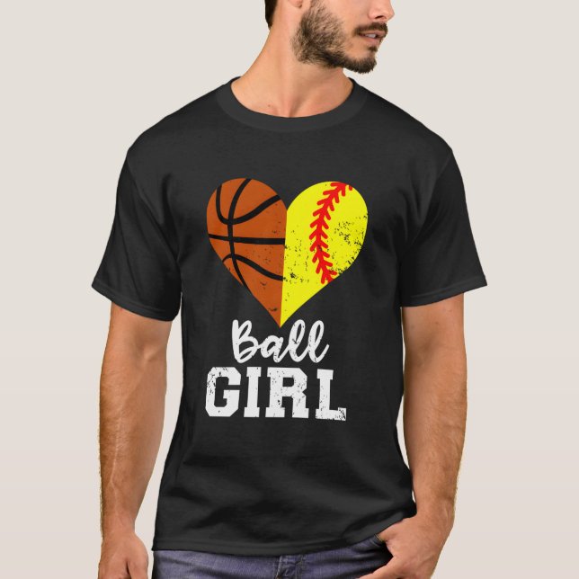 Ball He Softball Basketball T-Shirt (Vorderseite)