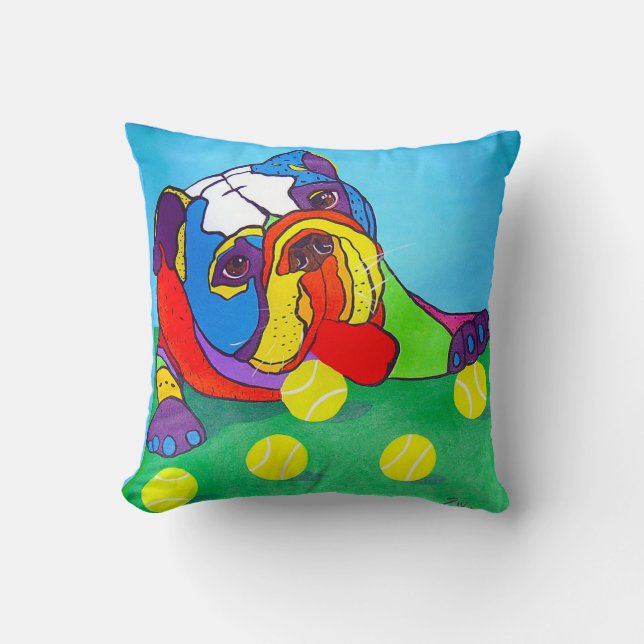 Ball Hog Throw Kissen (Vorderseite)