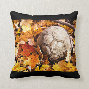 Ball im Holz Kissen
