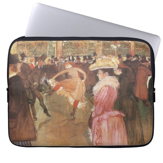 Ball in der Diskothek von Toulouse Lautrec Laptopschutzhülle (Vorderseite)