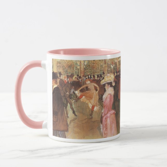 Ball in der Diskothek von Toulouse Lautrec Tasse (Links)
