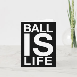 Ball ist das Lebenslogo für Basketballfächer und S Karte
