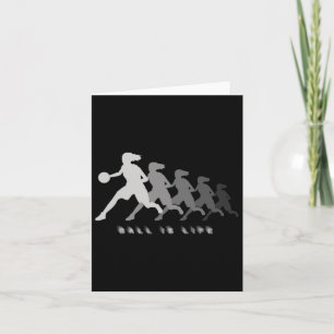 Ball ist Leben. Lustiges Geschenk für Liebende. Karte