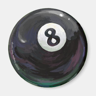 Ball-Kunst des Pool-8 Magnet