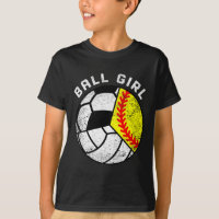 Ball Mädchen Softball Volleyball Fußball Lustig Dr