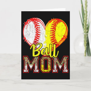 Ball Mama Baseball Softball Mama Mannschaftssport Karte