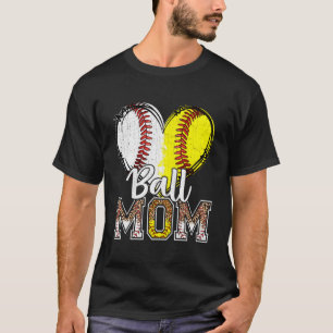 Ball Mama Er Baseball Softball Mama Muttertag 202 T-Shirt